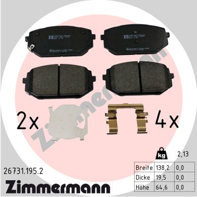 Brake Pad Set, disc brake  Art. 267311952