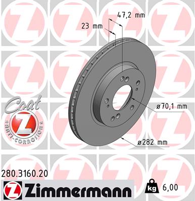 Brake Disc (Front axle)  Art. 280316020