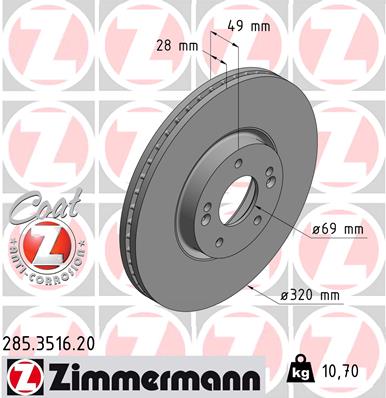 Brake Disc (Front axle)  Art. 285351620