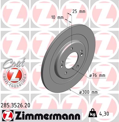 Brake Disc (Rear axle)  Art. 285352620