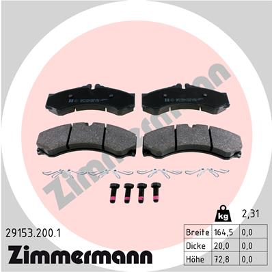 Brake Pad Set, disc brake (Front axle)  Art. 291532001