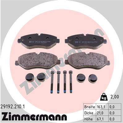 Brake Pad Set, disc brake (Front axle)  Art. 291922101