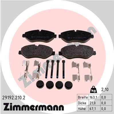 Brake Pad Set, disc brake (Front axle)  Art. 291922102