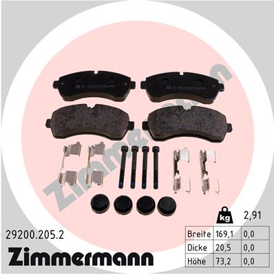 Brake Pad Set, disc brake (Front axle)  Art. 292002052