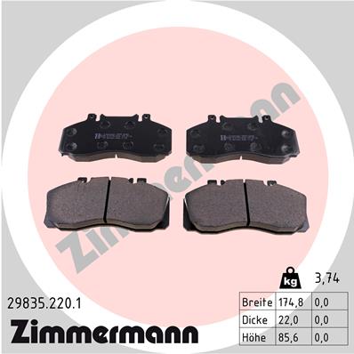 Brake Pad Set, disc brake (Front axle)  Art. 298352201