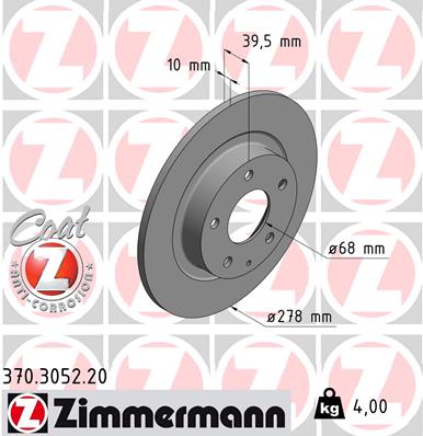 Brake Disc (Rear axle)  Art. 370305220