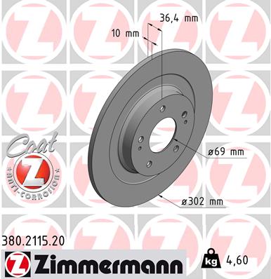 Brake Disc (Rear axle)  Art. 380211520