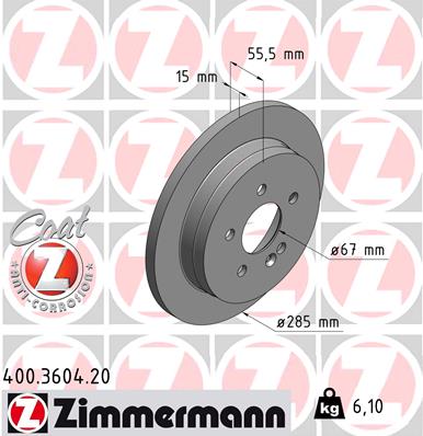 Brake Disc (Rear axle)  Art. 400360420