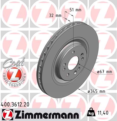 Brake Disc (Front axle)  Art. 400361220