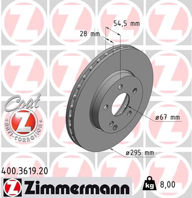 Brake Disc (Front axle, Rear axle)  Art. 400361920