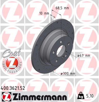 Brake Disc (Front axle, Rear axle)  Art. 400362152