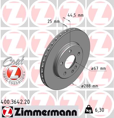 Brake Disc (Front axle)  Art. 400364220