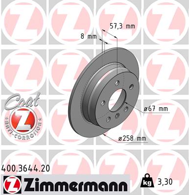 Brake Disc (Rear axle)  Art. 400364420