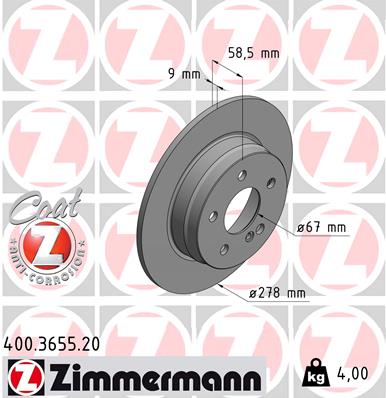 Brake Disc (Rear axle)  Art. 400365520