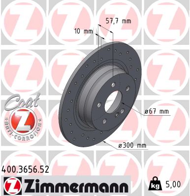 Brake Disc (Rear axle)  Art. 400365652