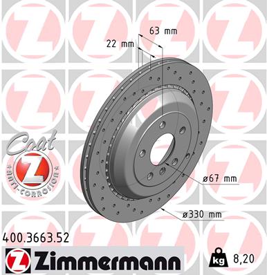 Brake Disc (Rear axle)  Art. 400366352