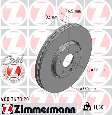 Brake Disc (Front axle)  Art. 400367320