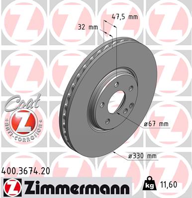 Brake Disc (Front axle)  Art. 400367420