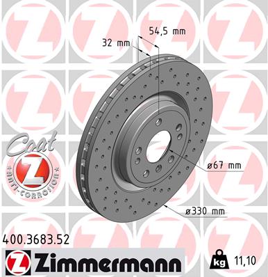 Brake Disc (Ventilated, inside)  Art. 400368352