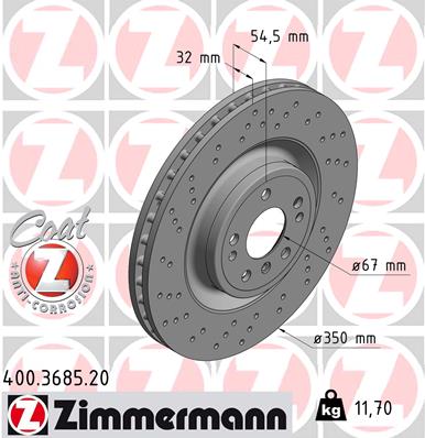 Brake Disc (Ventilated, inside)  Art. 400368520