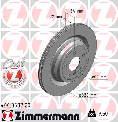 Brake Disc (Ventilated, inside)  Art. 400368720