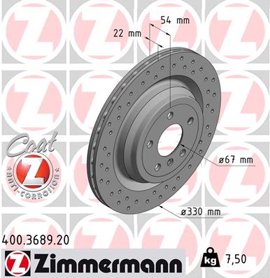 Brake Disc (Ventilated, inside)  Art. 400368920