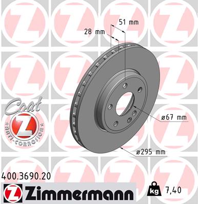 Brake Disc (Front axle)  Art. 400369020