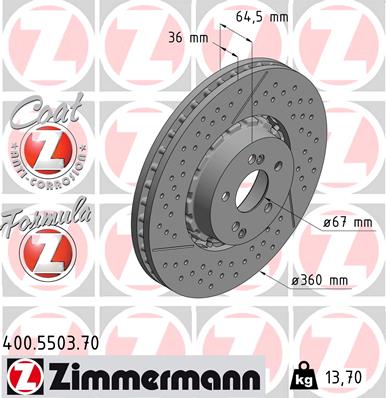 Brake Disc (Front axle)  Art. 400550370