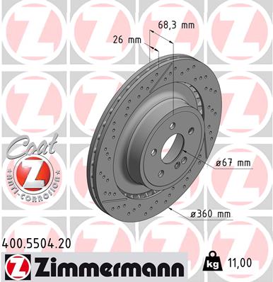 Brake Disc (Rear axle)  Art. 400550420