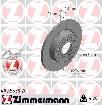 Brake Disc (Rear axle)  Art. 400553920