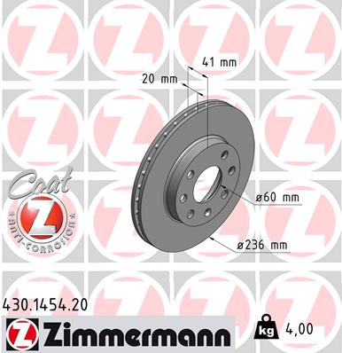 Brake Disc (Front axle)  Art. 430145420