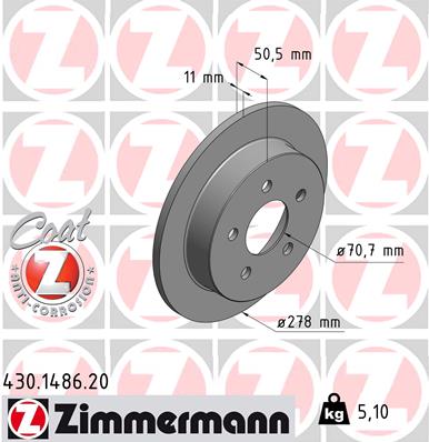 Brake Disc (Rear axle)  Art. 430148620