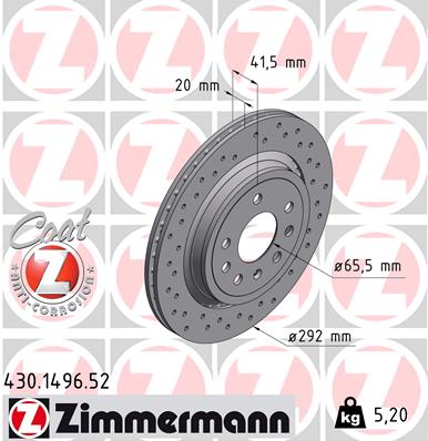 Brake Disc (Rear axle)  Art. 430149652