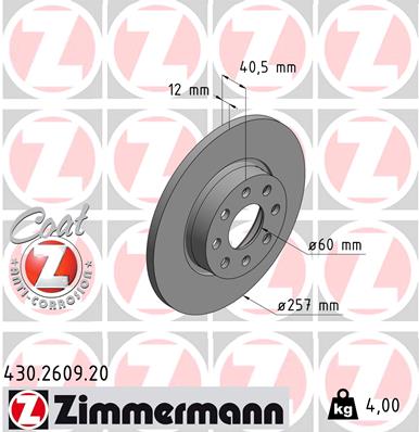 Brake Disc (Front axle)  Art. 430260920