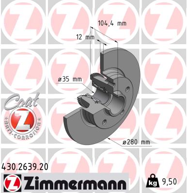 Brake Disc (Rear axle)  Art. 430263920