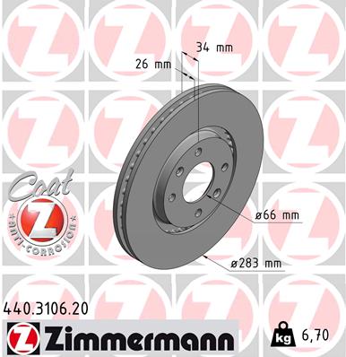 Brake Disc (Front axle)  Art. 440310620