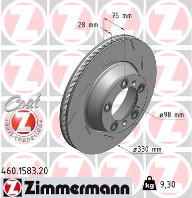 Brake Disc (Ventilated, inside)  Art. 460158320