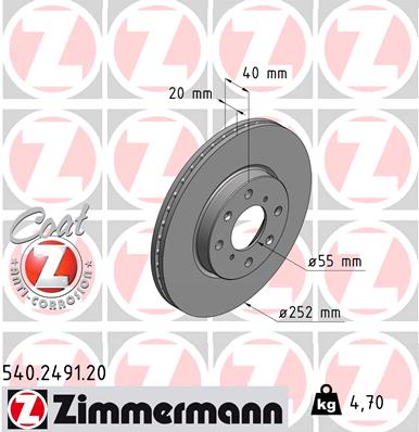 Brake Disc (Front axle)  Art. 540249120