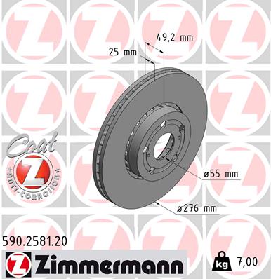 Brake Disc (Front axle)  Art. 590258120