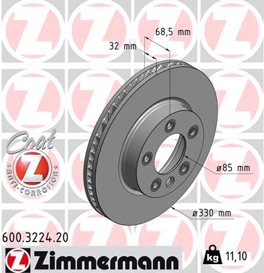 Brake Disc (Front axle, left)  Art. 600322420