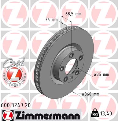 Brake Disc (Front axle, left)  Art. 600324720