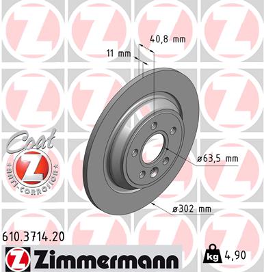 Brake Disc (Rear axle)  Art. 610371420