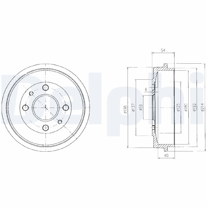 Brake Drum (Rear axle)  Art. BF200