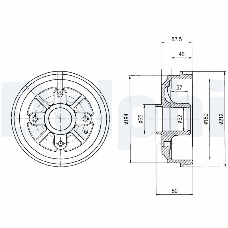 Brake Drum (Rear axle)  Art. BF324