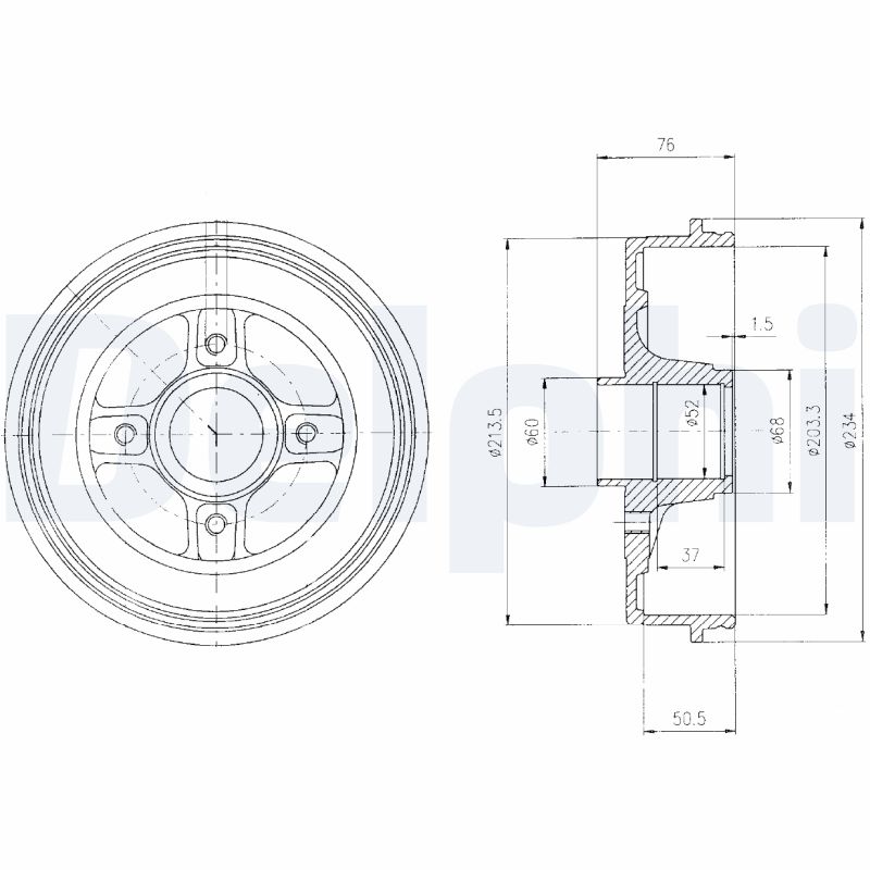 Brake Drum (Rear axle)  Art. BF427