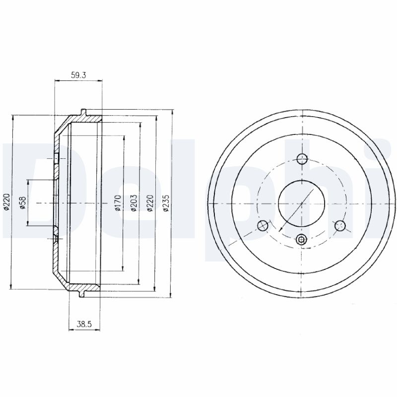 Brake Drum (Rear axle)  Art. BF465