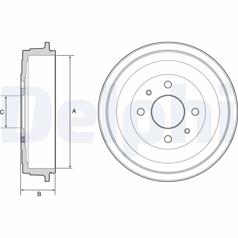 Brake Drum (Rear axle)  Art. BF528