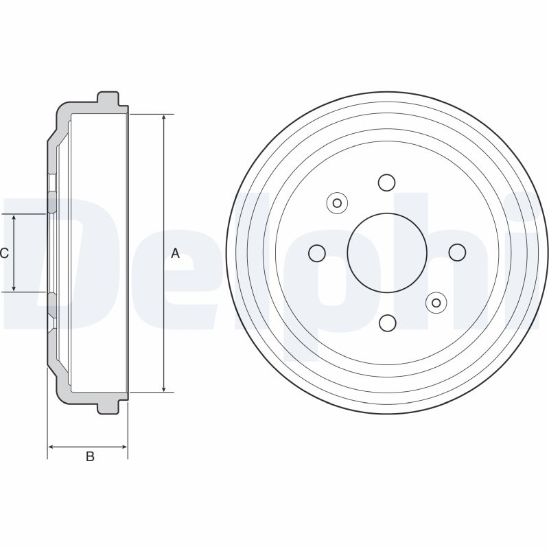 Brake Drum (Rear axle)  Art. BF548