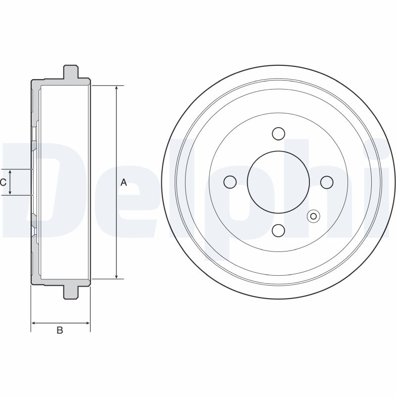 Brake Drum (Rear axle)  Art. BF549