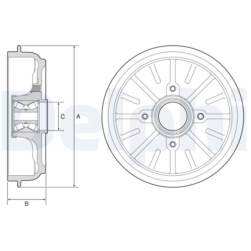 Brake Drum (Rear axle)  Art. BFR576